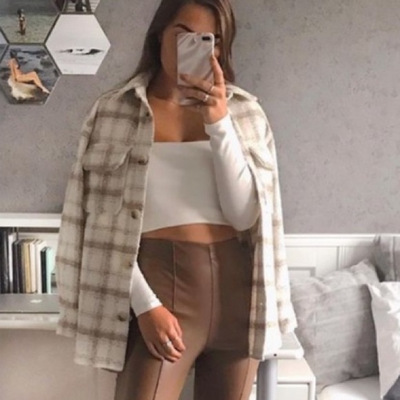 Zara Jackets & Blazers - NWOT Zara oversized plaid jacket (shacket)